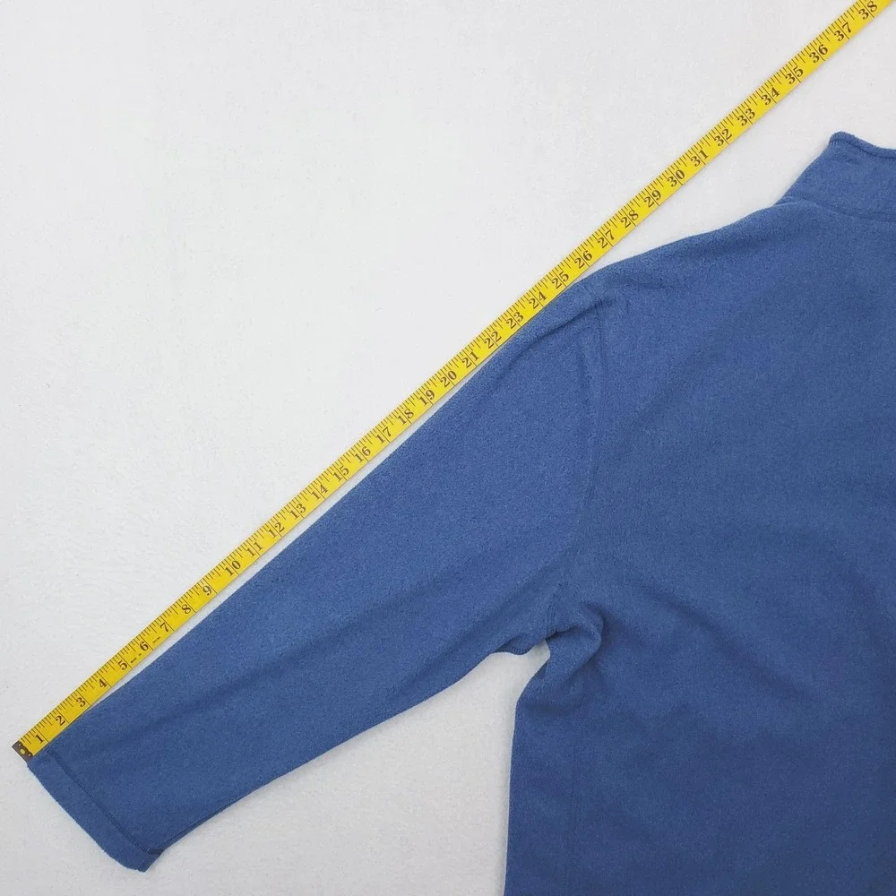 North Face Pullover Mens 2XL Blue TKA Glacier 100 Fleece Quarter Zip Sweater